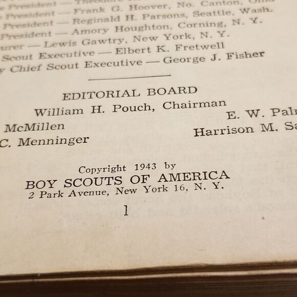 vintage boy scouts revised handbook for boys 1st edition 36th printing 1943 - Picture 9 of 12